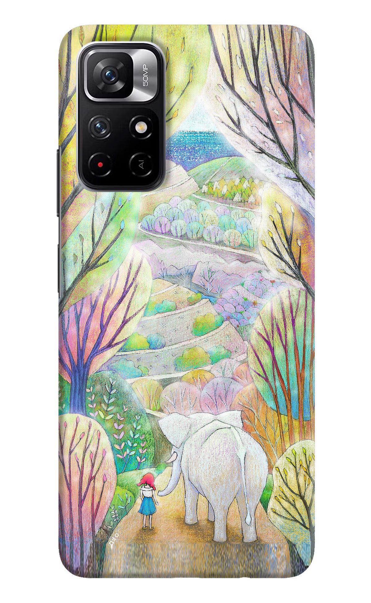 Nature Painting Poco M4 Pro 5G Hard Case Back Cover by Casekaro