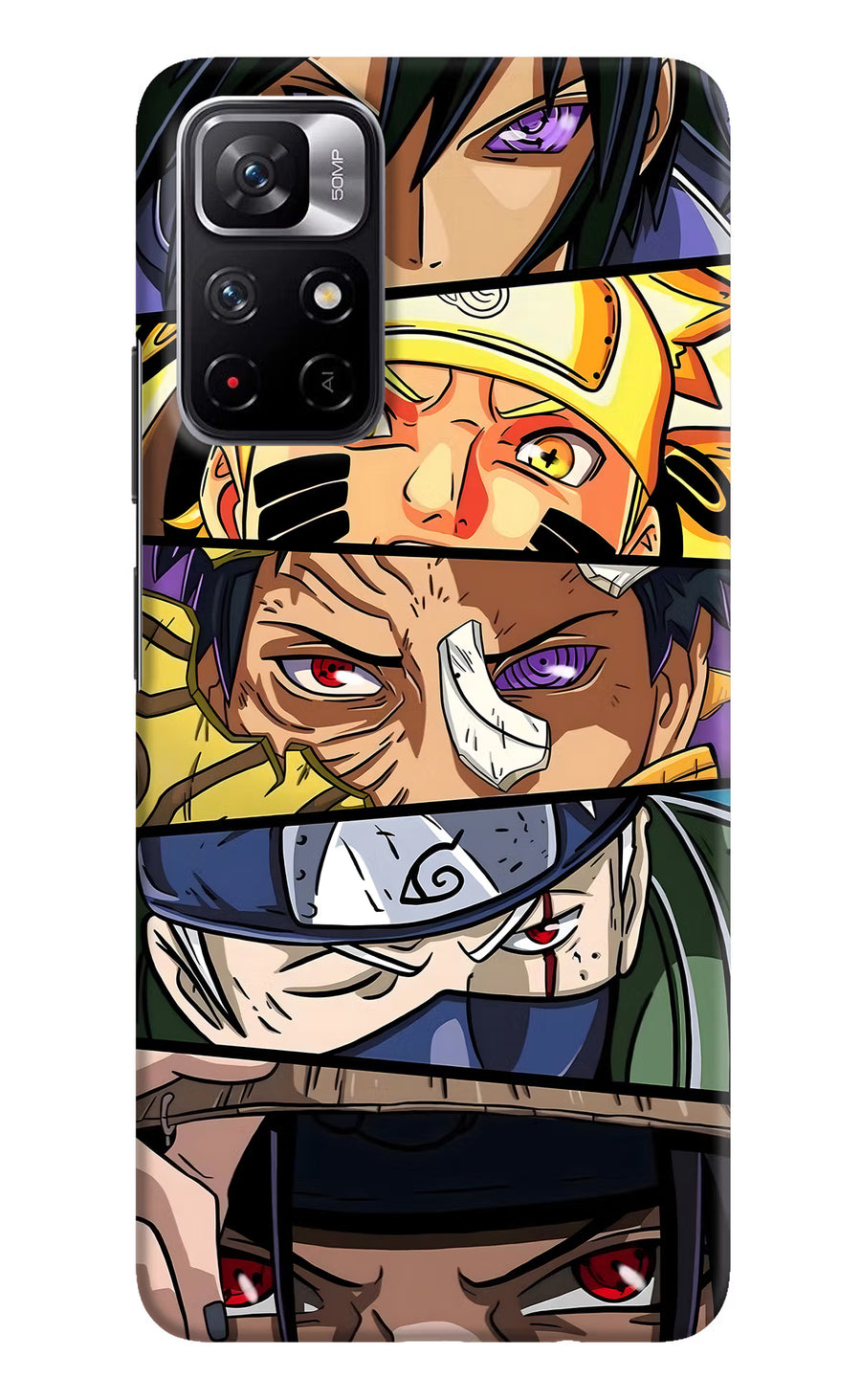 Naruto Character Poco M4 Pro 5G Back Cover, Hard case