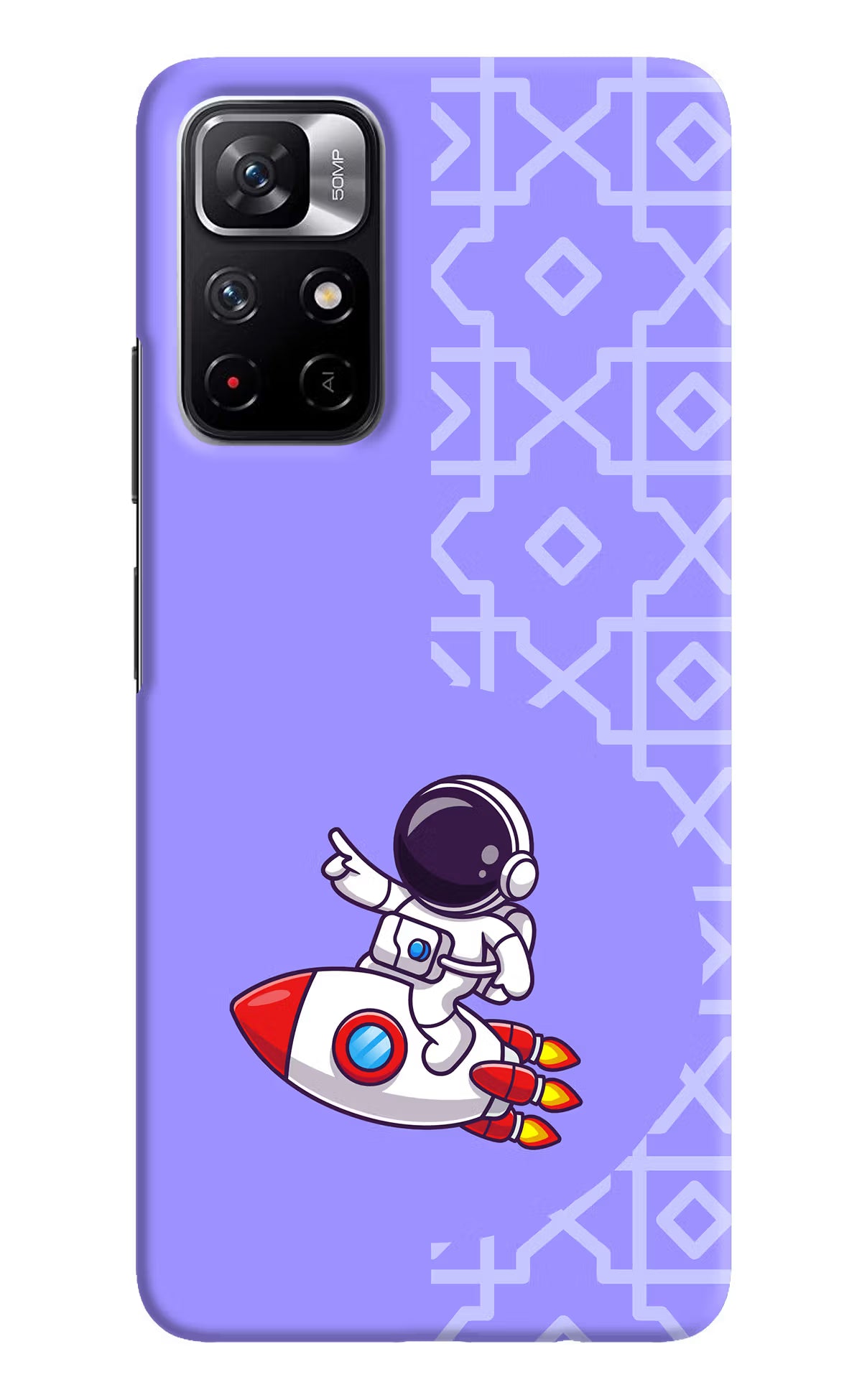 Cute Astronaut Poco M4 Pro 5G Hard Case Back Cover by Casekaro