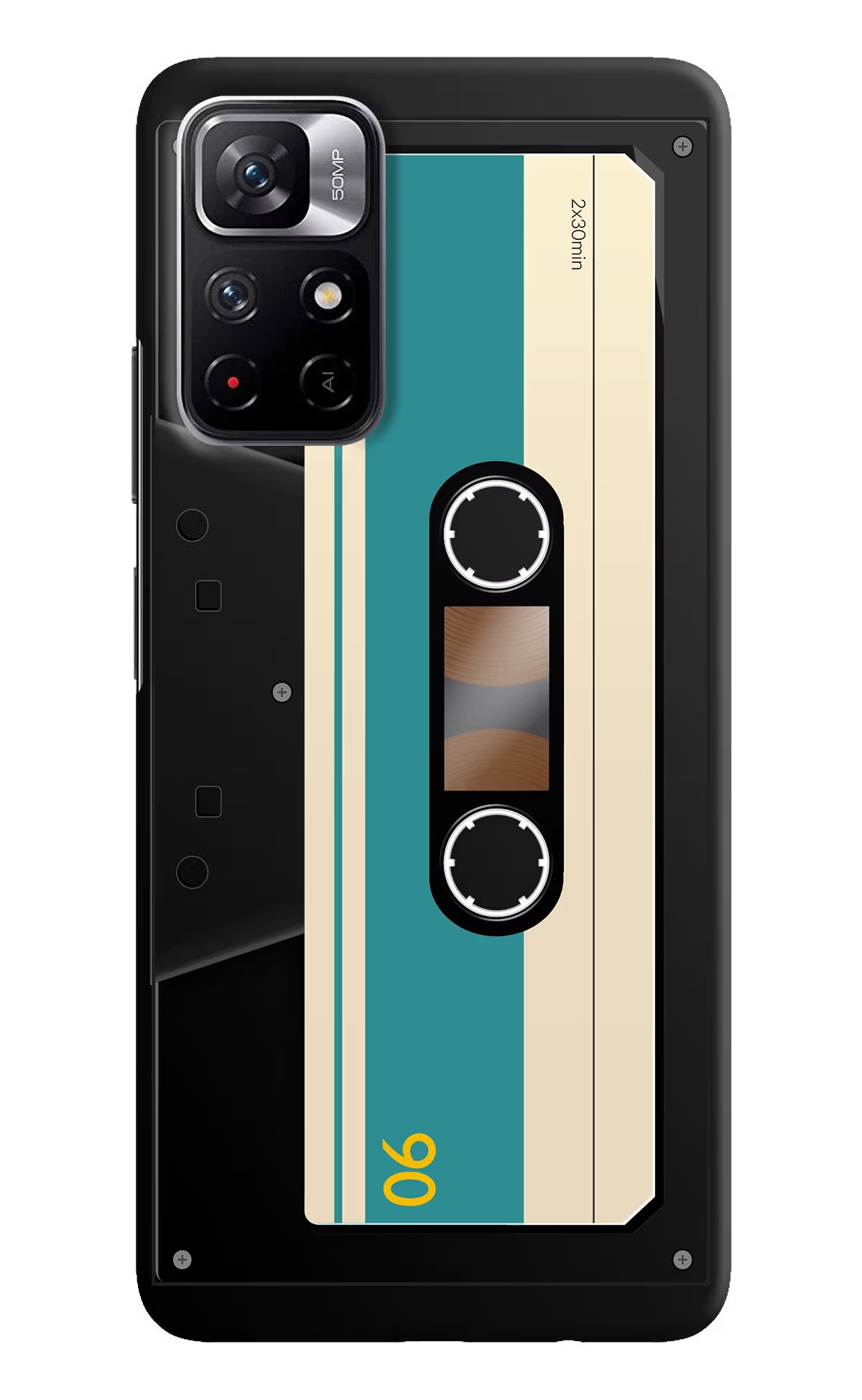 Cassette Poco M4 Pro 5G Hard Case Back Cover by Casekaro
