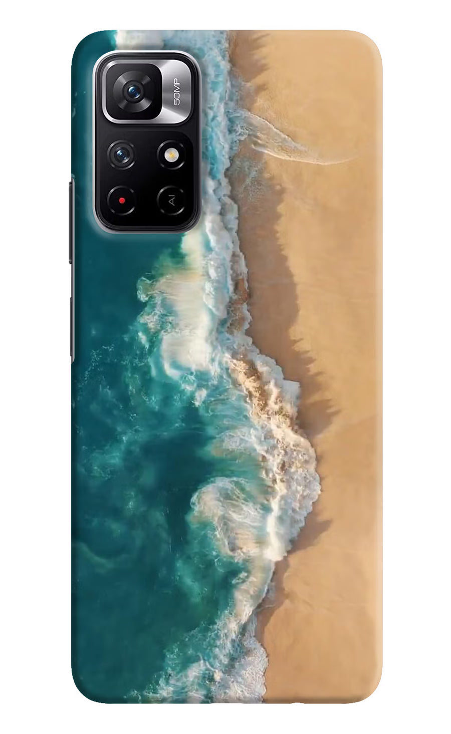 Ocean Beach Poco M4 Pro 5G Back Cover, Hard case