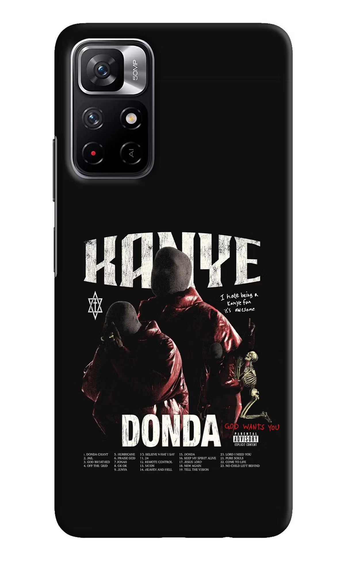 Donda Kanye West Poco M4 Pro 5G Hard Case Back Cover by Casekaro