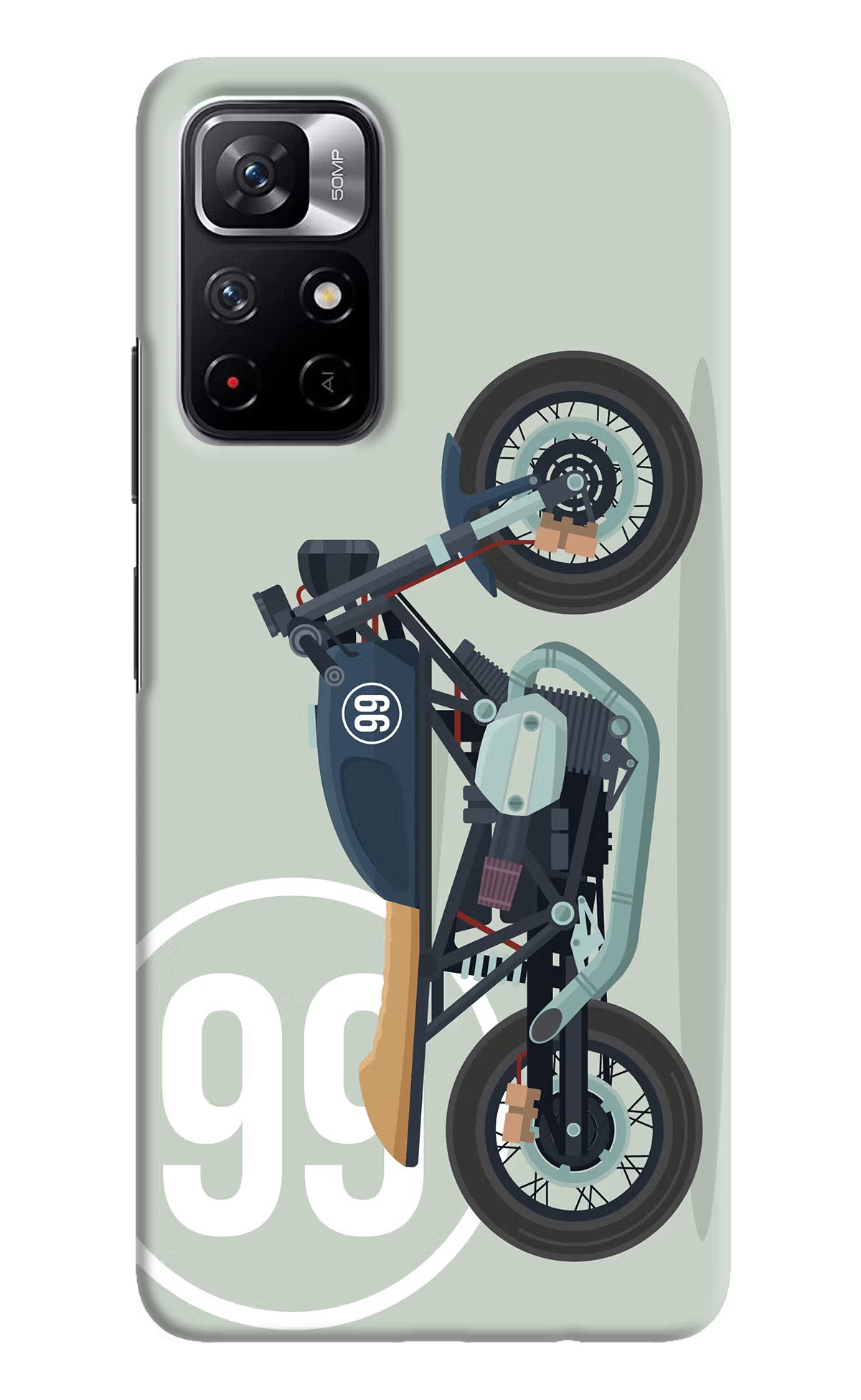 Classic Cafe Racer 99 Poco M4 Pro 5G Hard Case Back Cover by Casekaro