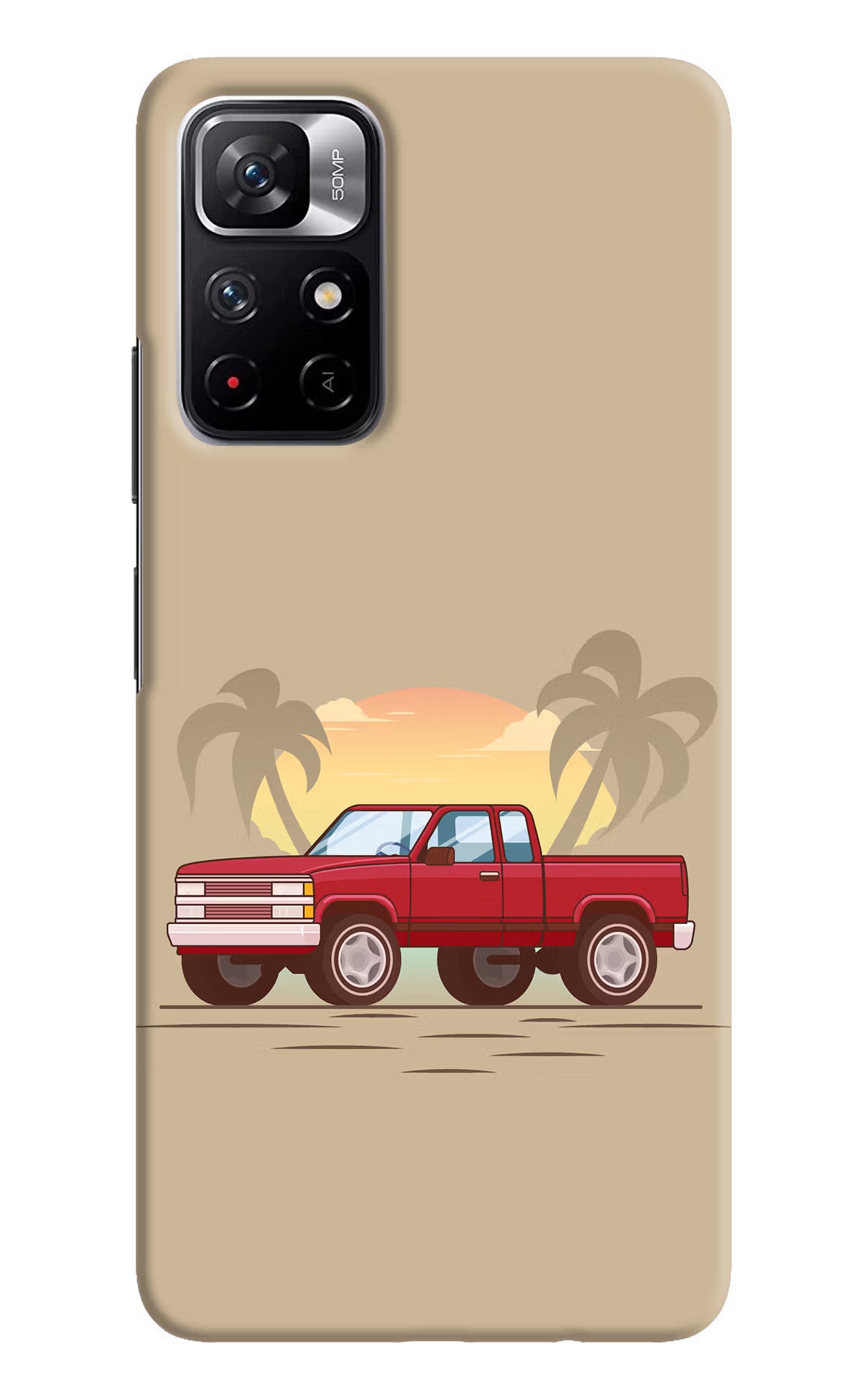 Desert Classic Drive Poco M4 Pro 5G Hard Case Back Cover by Casekaro