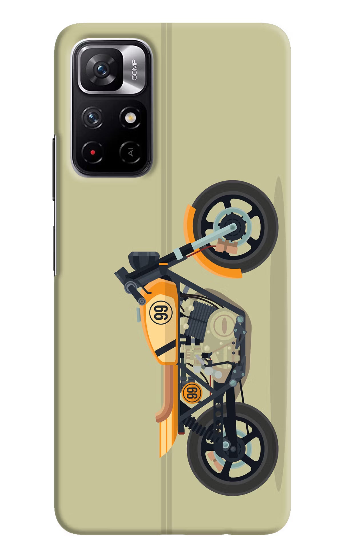 Vertical Speedster Poco M4 Pro 5G Hard Case Back Cover by Casekaro