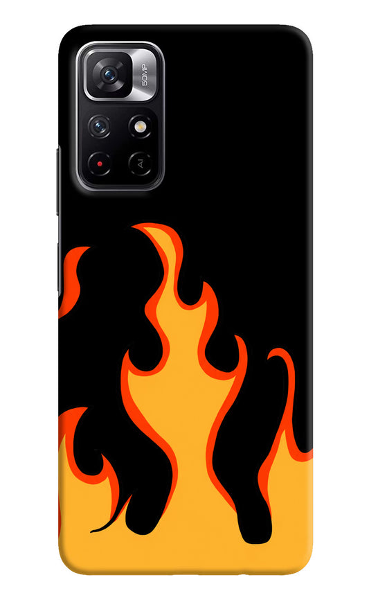 Fired Up – Black Poco M4 Pro 5G Hard Case Back Cover by Casekaro