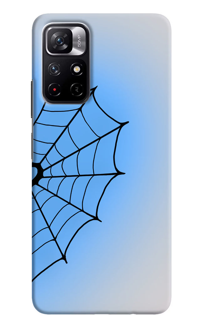 Blue Web Poco M4 Pro 5G Hard Case Back Cover by Casekaro