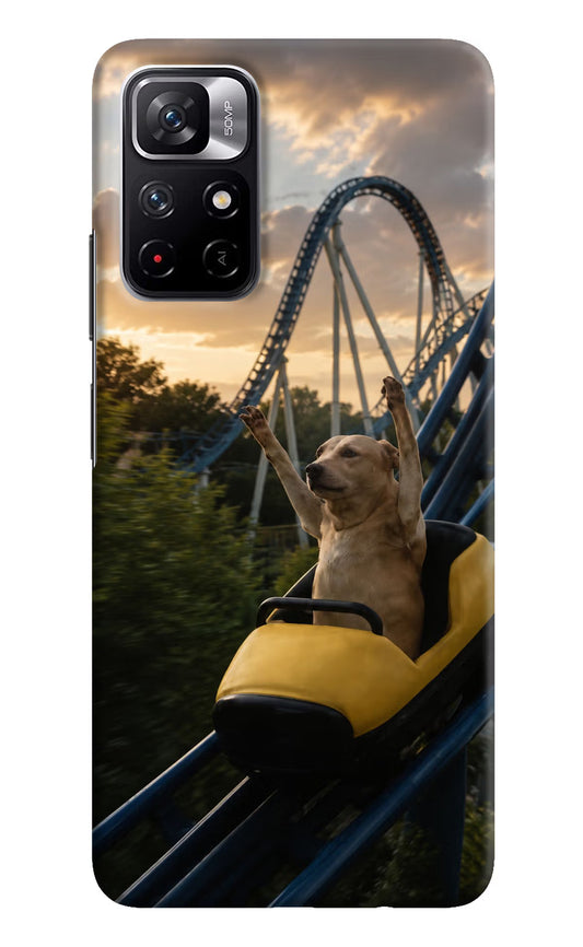 Rollercoaster Dog Poco M4 Pro 5G Hard Case Back Cover by Casekaro