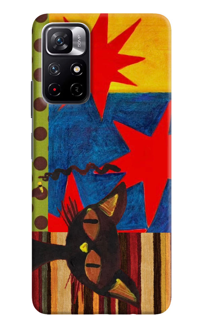 Pop Cat Poco M4 Pro 5G Hard Case Back Cover by Casekaro