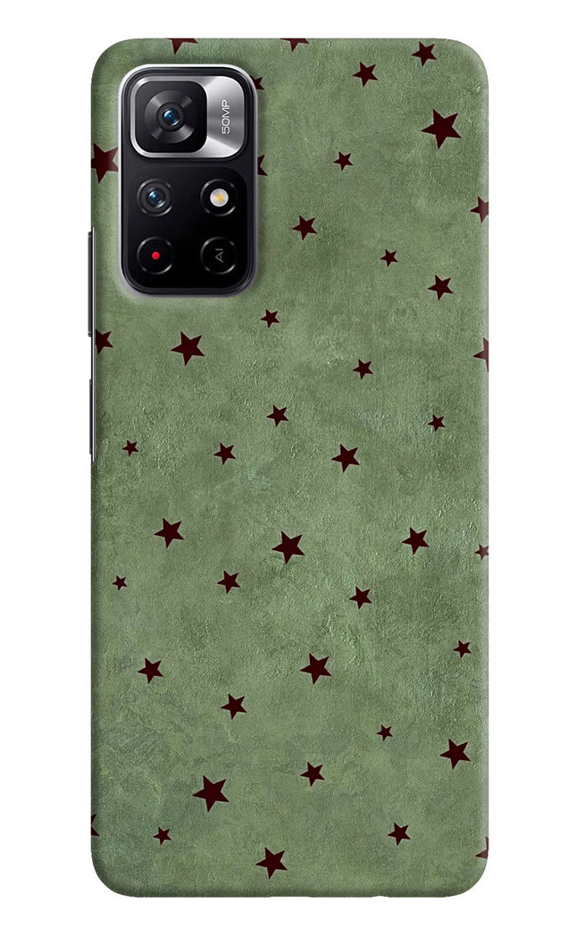 Green Stars Poco M4 Pro 5G Hard Case Back Cover by Casekaro