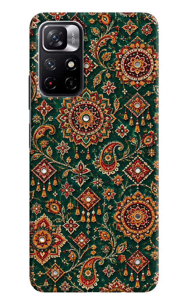 Green Pataka Poco M4 Pro 5G Hard Case Back Cover by Casekaro