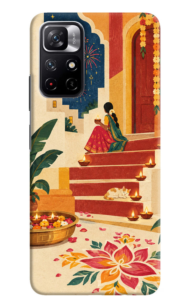 Diwali Rangoli Poco M4 Pro 5G Back Cover