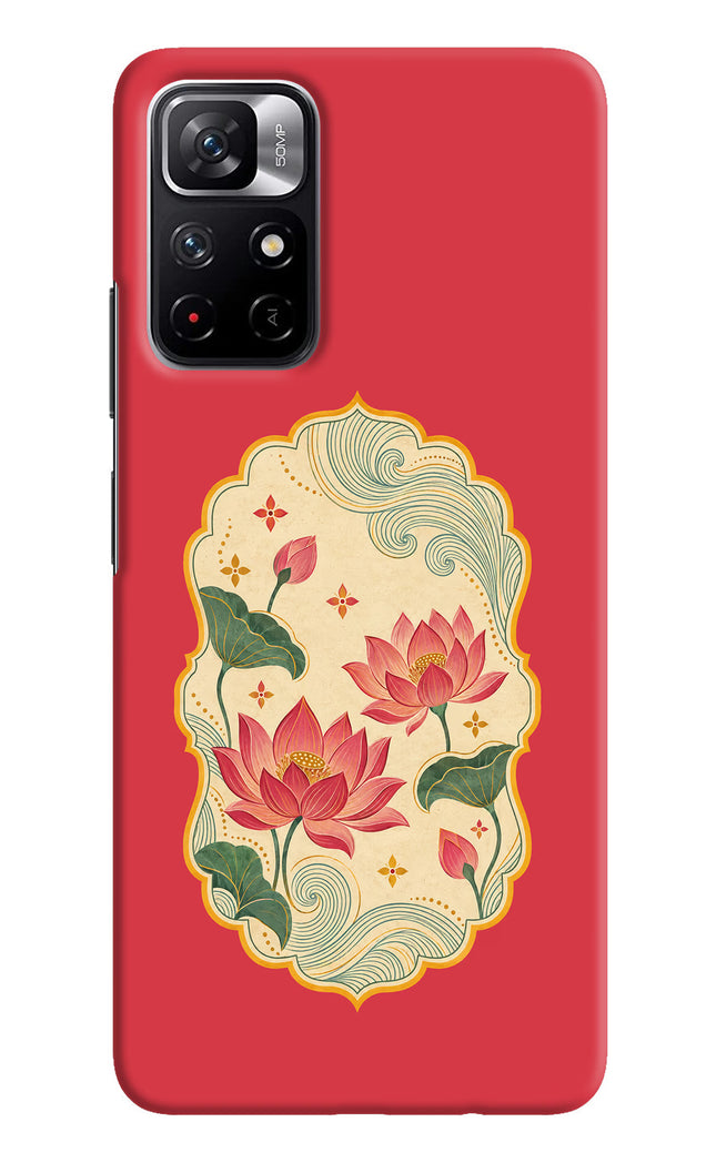 Pink Lotus Poco M4 Pro 5G Back Cover