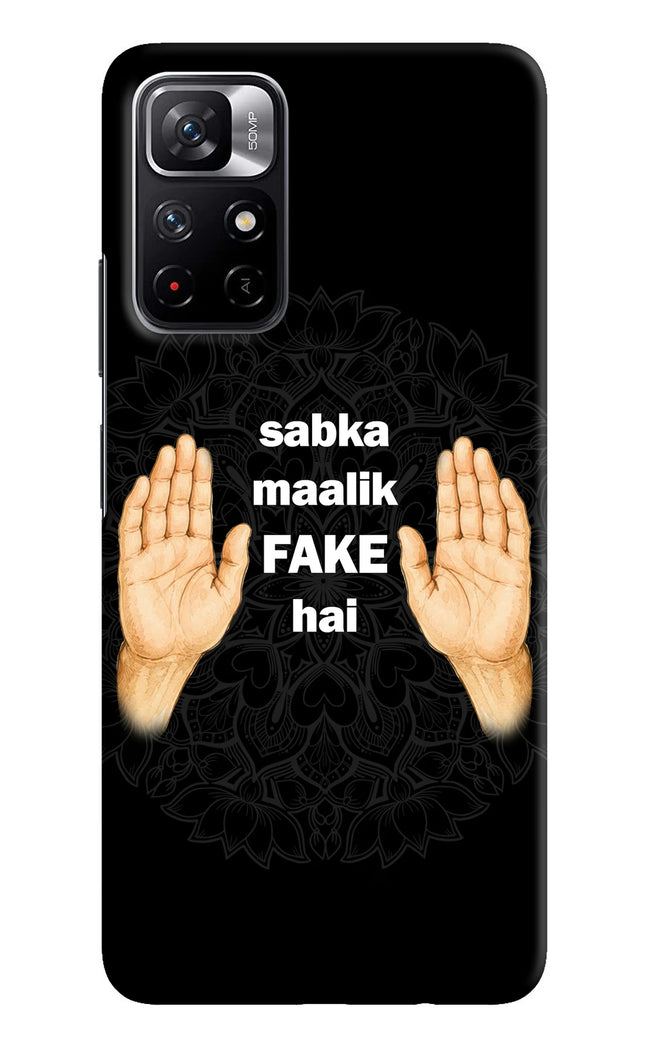 Sabka Malik Fake Poco M4 Pro 5G Hard Case Back Cover by Casekaro