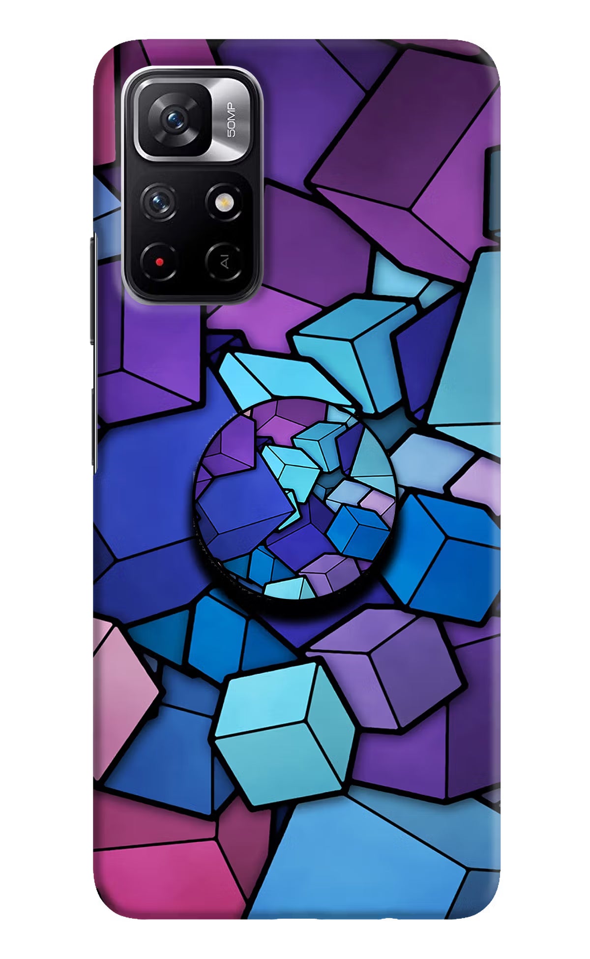 Cubic Abstract Poco M4 Pro 5G Pop Case by Casekaro