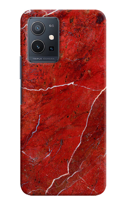 Red Marble Design IQOO Z6 5G (not 44W) Hard Case Back Cover by Casekaro