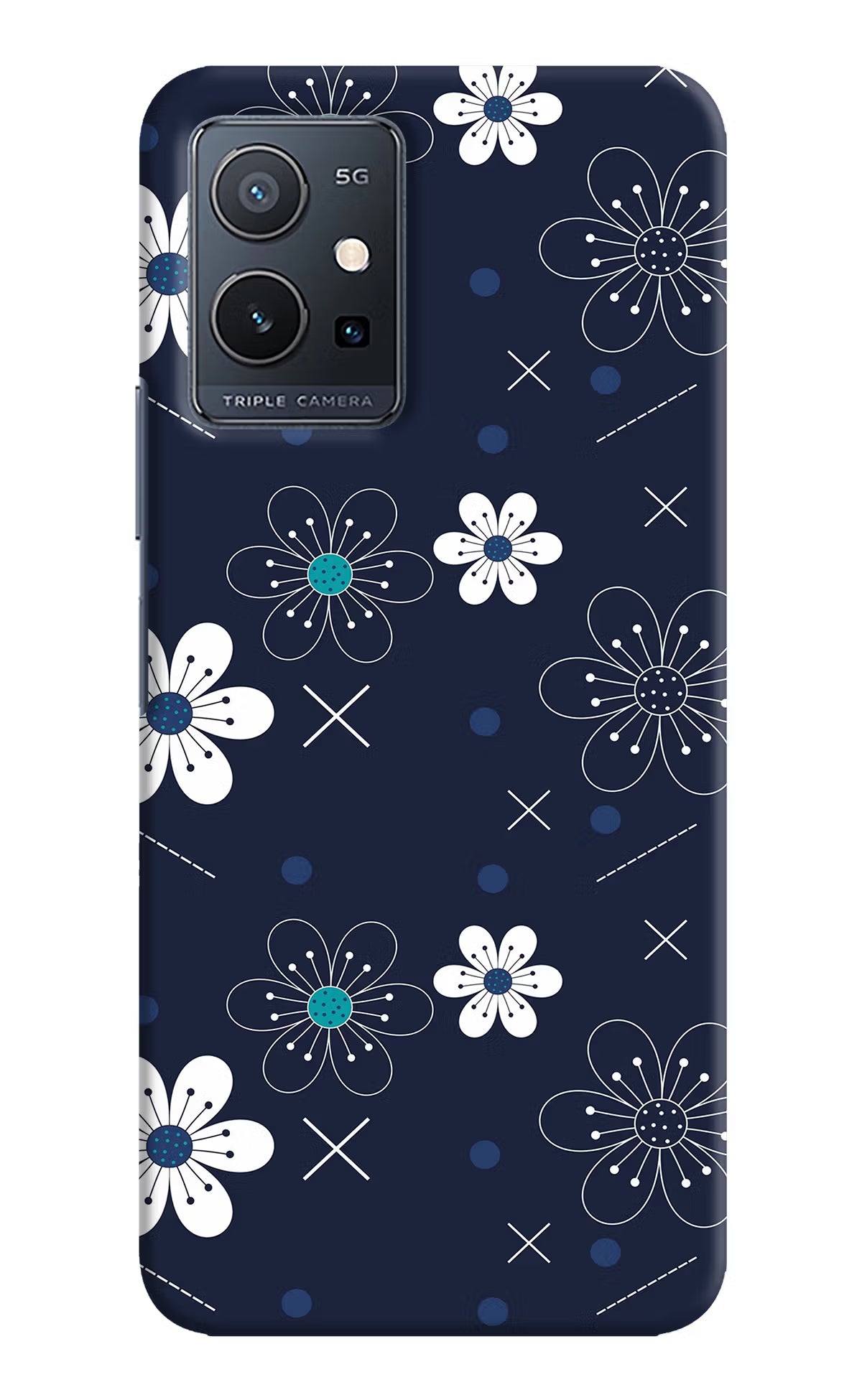 Flowers IQOO Z6 5G (not 44W) Hard Case Back Cover by Casekaro