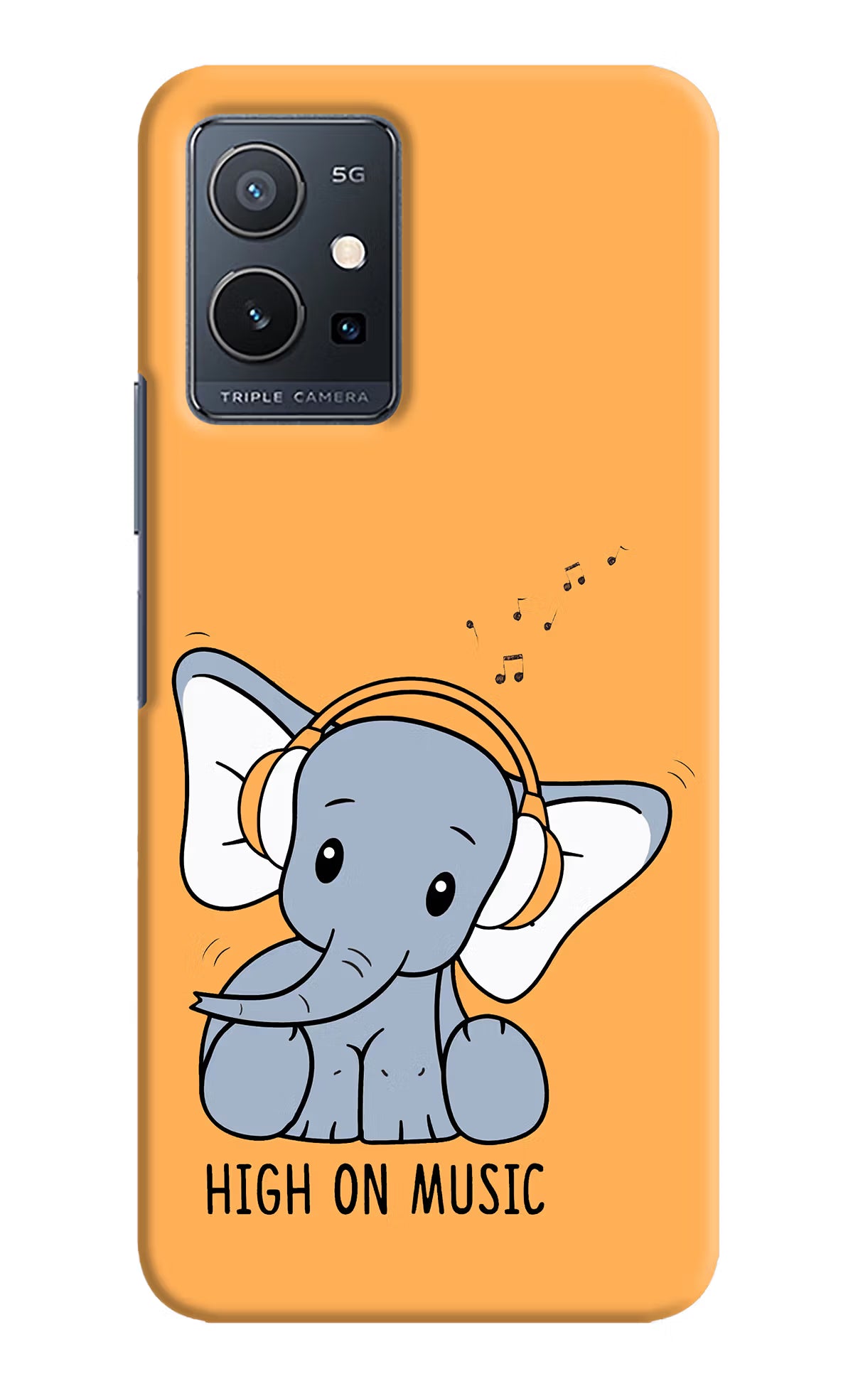 High On Music IQOO Z6 5G (not 44W) Hard Case Back Cover by Casekaro
