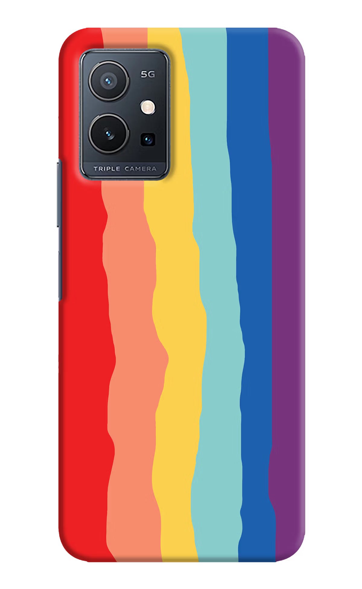 Rainbow IQOO Z6 5G (not 44W) Hard Case Back Cover by Casekaro
