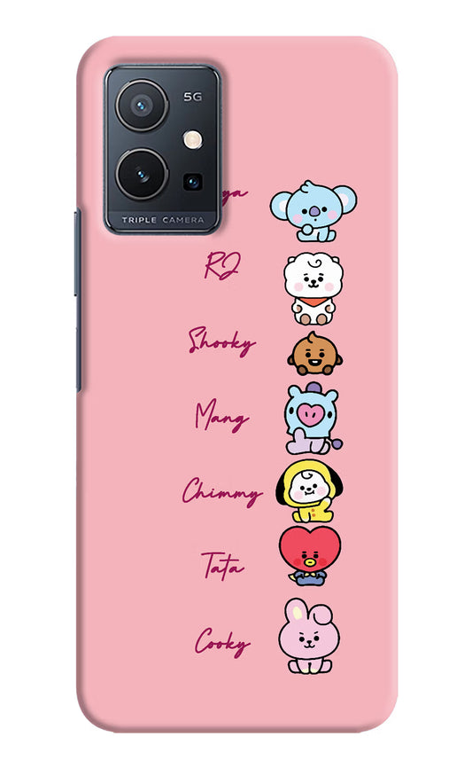 BTS names IQOO Z6 5G (not 44W) Hard Case Back Cover by Casekaro
