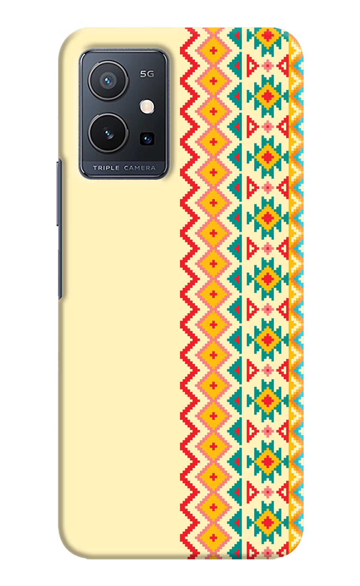 Ethnic Seamless IQOO Z6 5G (not 44W) Hard Case Back Cover by Casekaro
