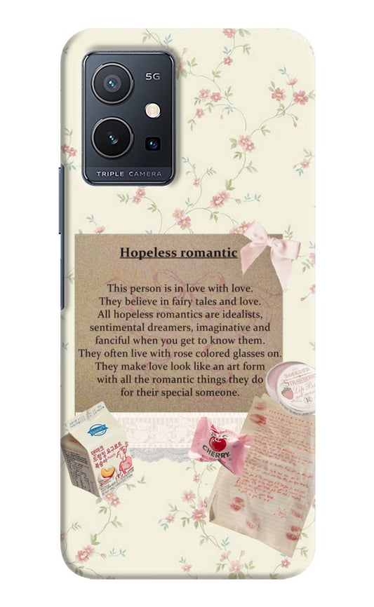 Hopeless Romantic IQOO Z6 5G (not 44W) Hard Case Back Cover by Casekaro