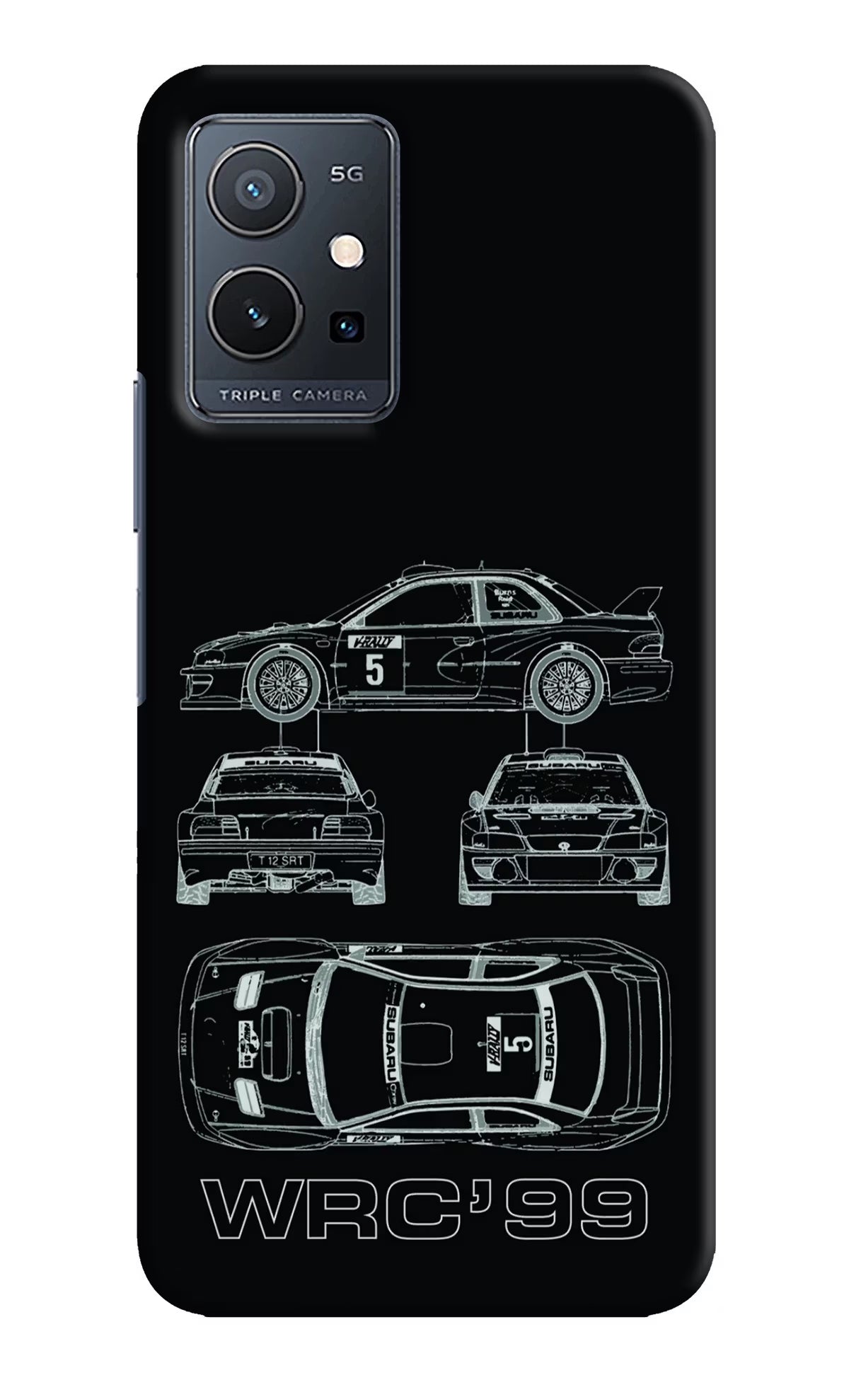 WRC'99 IQOO Z6 5G (not 44W) Hard Case Back Cover by Casekaro