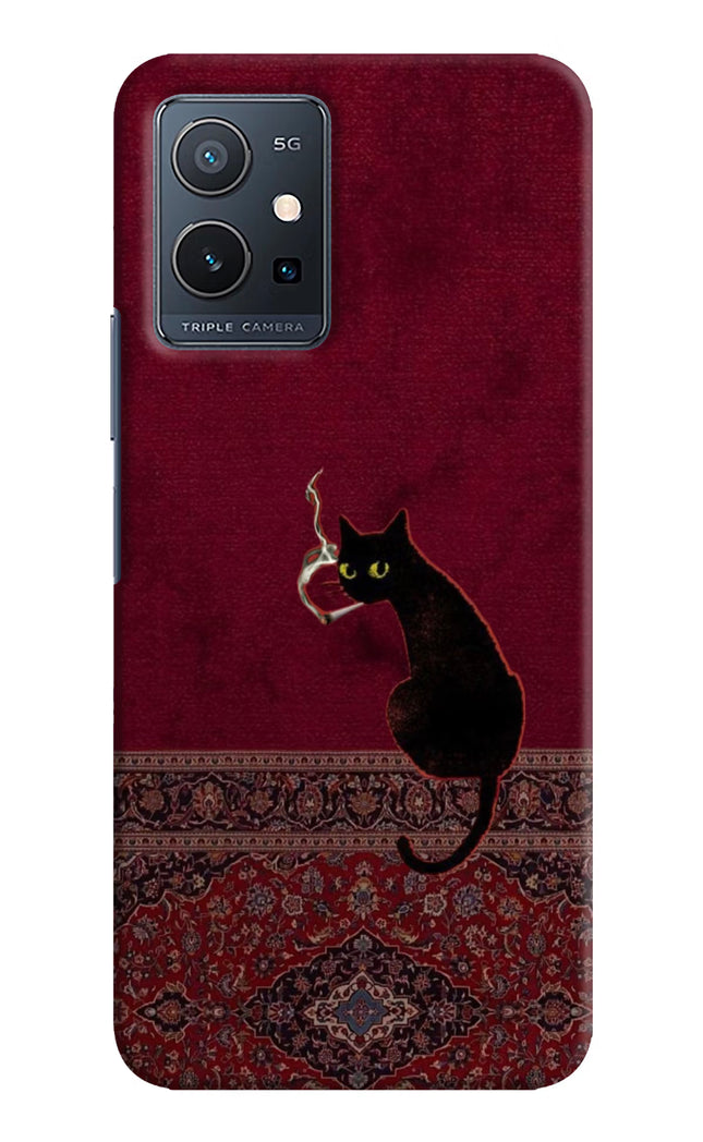 Midnight Cat IQOO Z6 5G (not 44W) Hard Case Back Cover by Casekaro