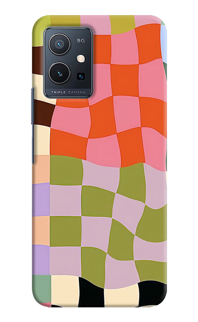 Wavy Grid IQOO Z6 5G (not 44W) Hard Case Back Cover by Casekaro