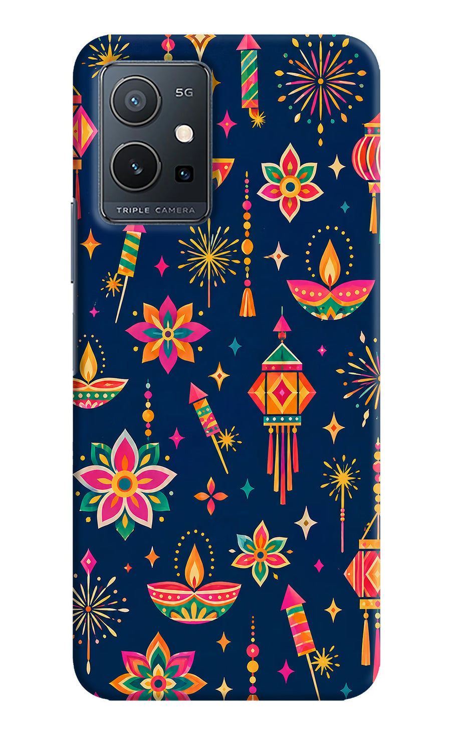 Festive Pop IQOO Z6 5G (not 44W) Back Cover, Hard case