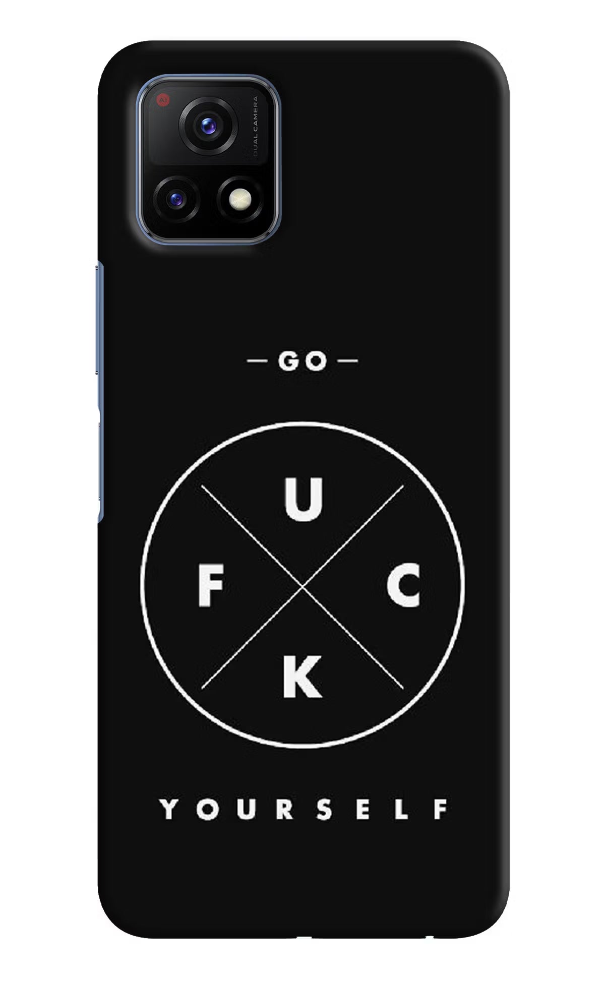 Go Fuck Yourself Vivo Y72 5G Hard Case Back Cover by Casekaro