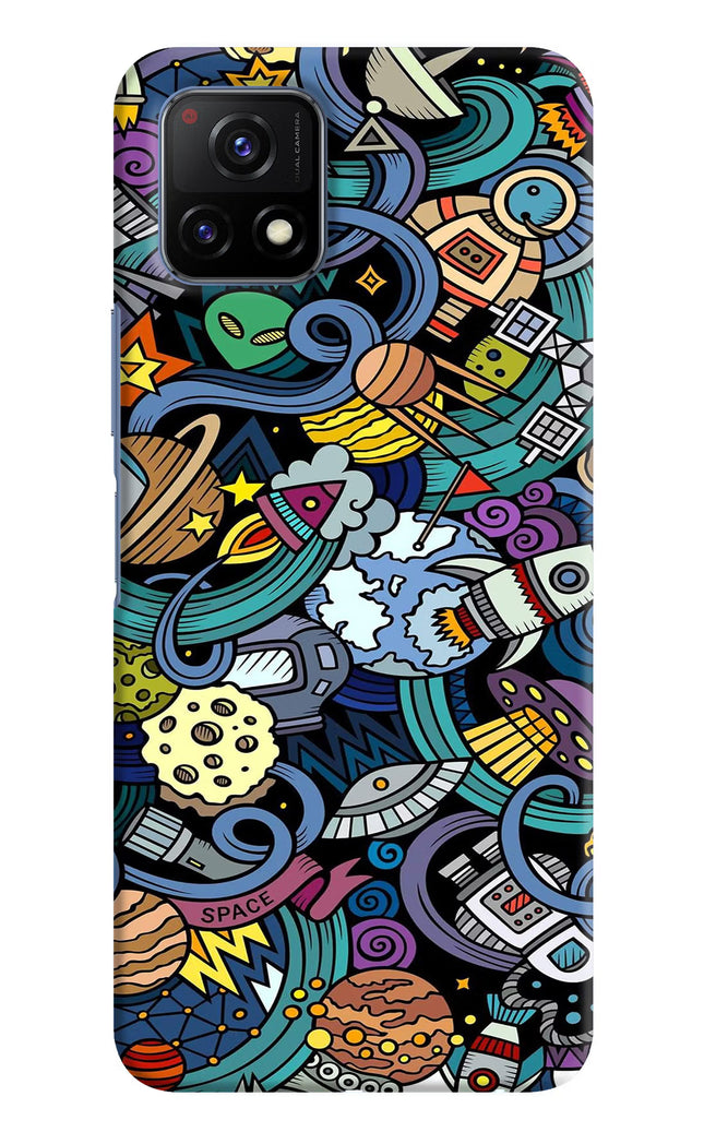 Space Abstract Vivo Y72 5G Hard Case Back Cover by Casekaro