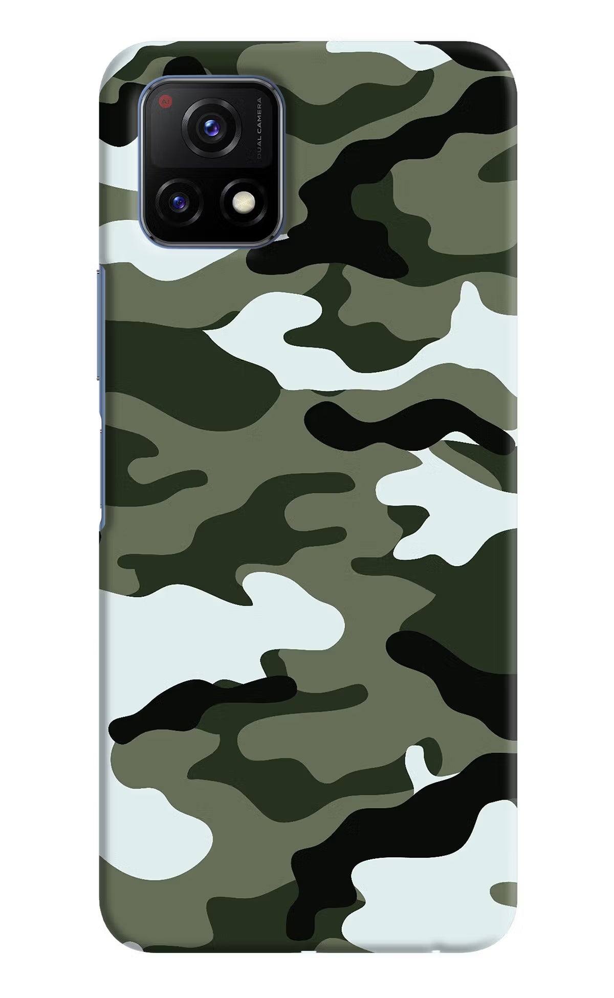 Camouflage Vivo Y72 5G Hard Case Back Cover by Casekaro