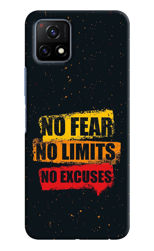No Fear No Limits No Excuse Vivo Y72 5G Hard Case Back Cover by Casekaro