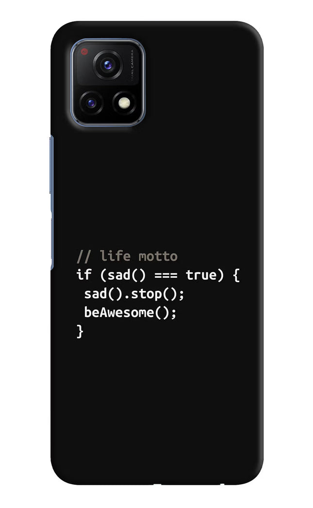 Life Motto Code Vivo Y72 5G Hard Case Back Cover by Casekaro