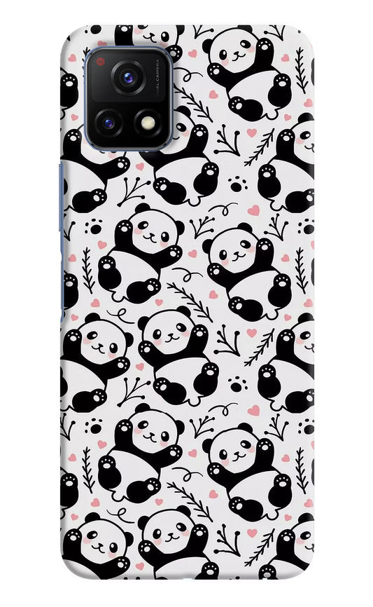 Cute Panda Vivo Y72 5G Hard Case Back Cover by Casekaro