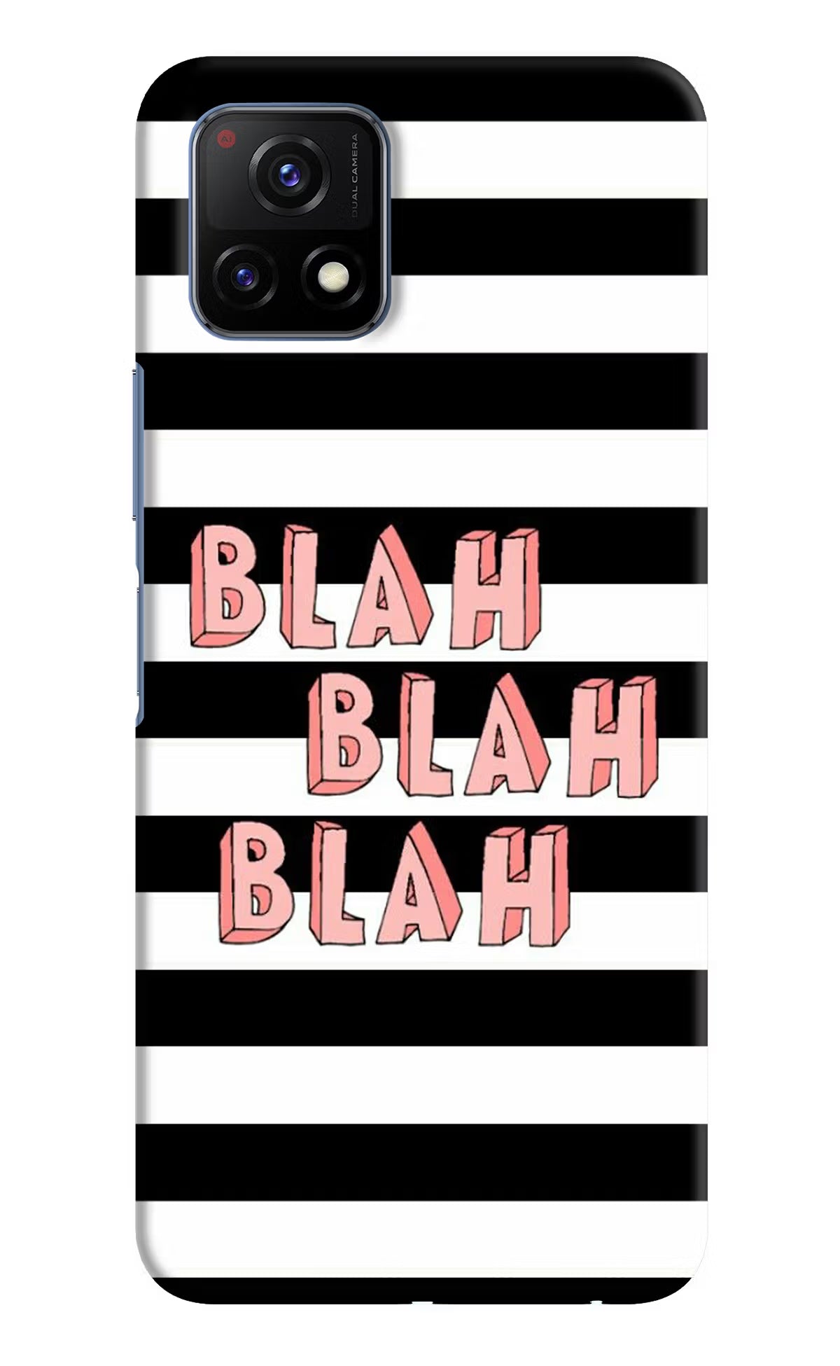 Blah Blah Blah Vivo Y72 5G Hard Case Back Cover by Casekaro