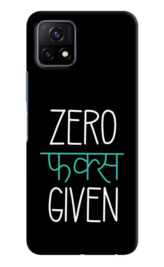 Zero Fucks Given Vivo Y72 5G Hard Case Back Cover by Casekaro