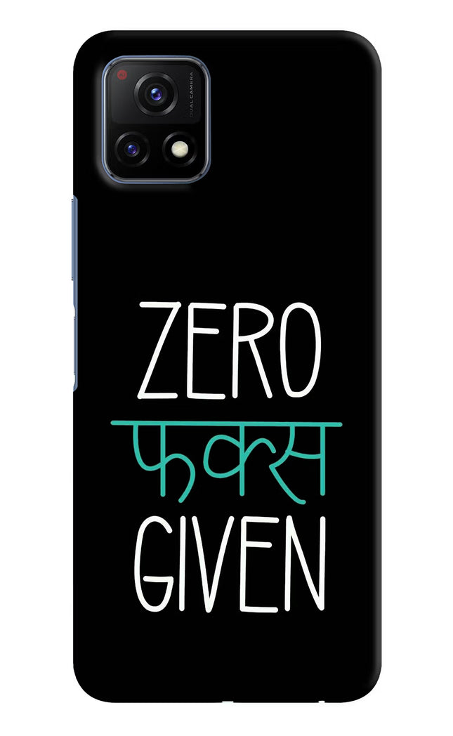 Zero Fucks Given Vivo Y72 5G Hard Case Back Cover by Casekaro