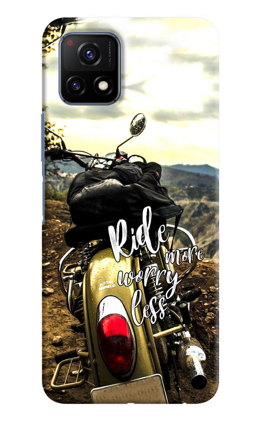 Ride More Worry Less Vivo Y72 5G Hard Case Back Cover by Casekaro