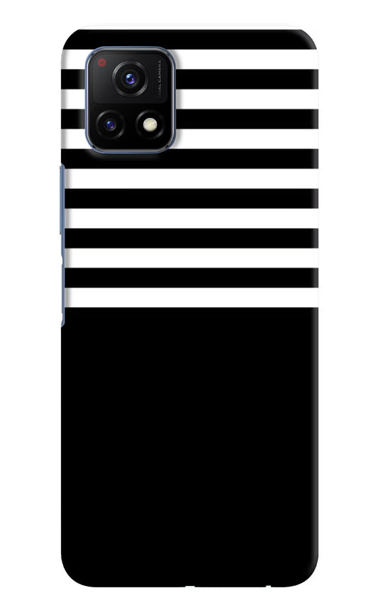 Black and White Print Vivo Y72 5G Hard Case Back Cover by Casekaro