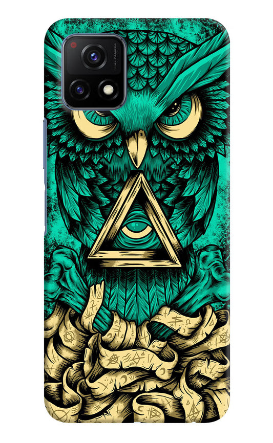 Green Owl Vivo Y72 5G Hard Case Back Cover by Casekaro