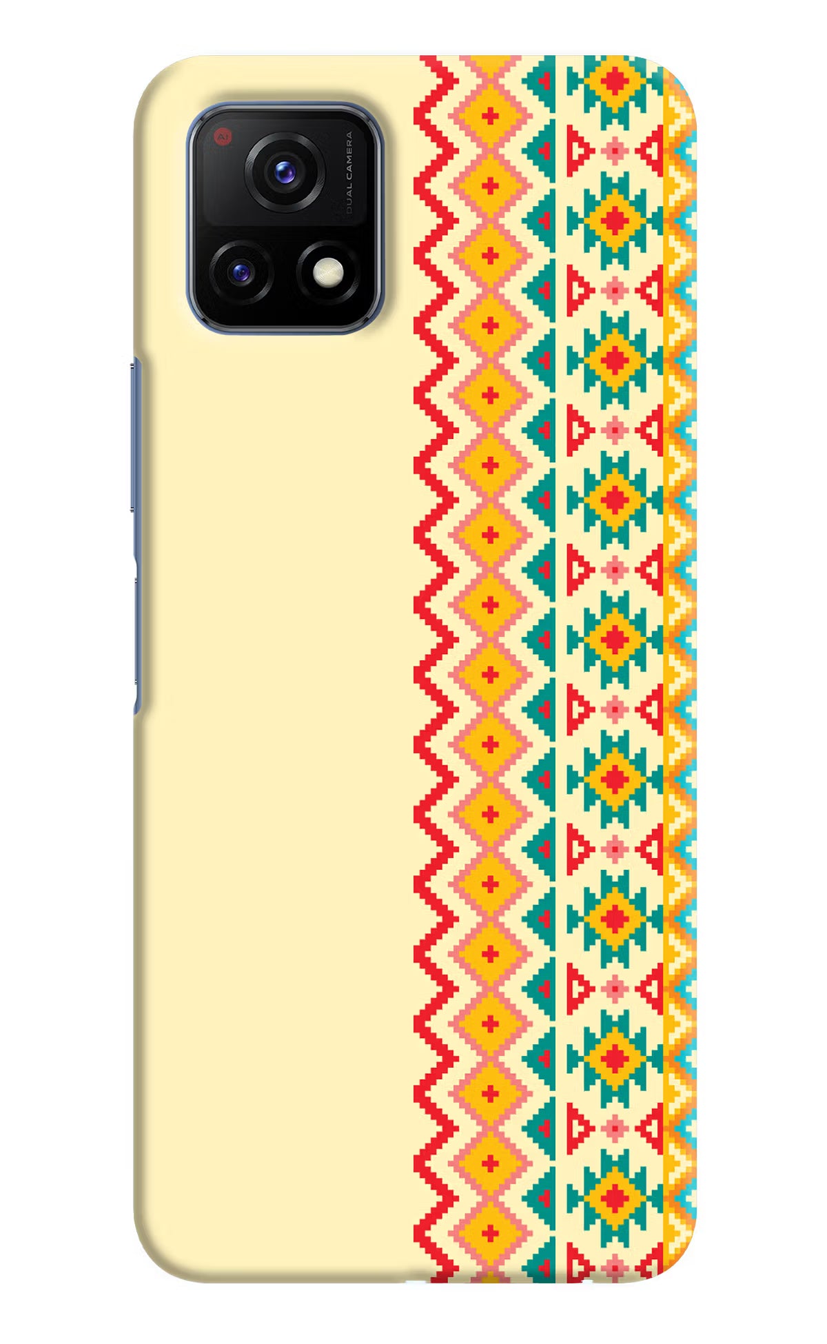 Ethnic Seamless Vivo Y72 5G Hard Case Back Cover by Casekaro