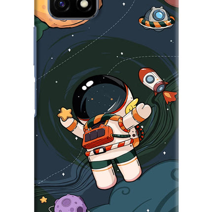 Cartoon Astronaut Vivo Y72 5G Hard Case Back Cover by Casekaro