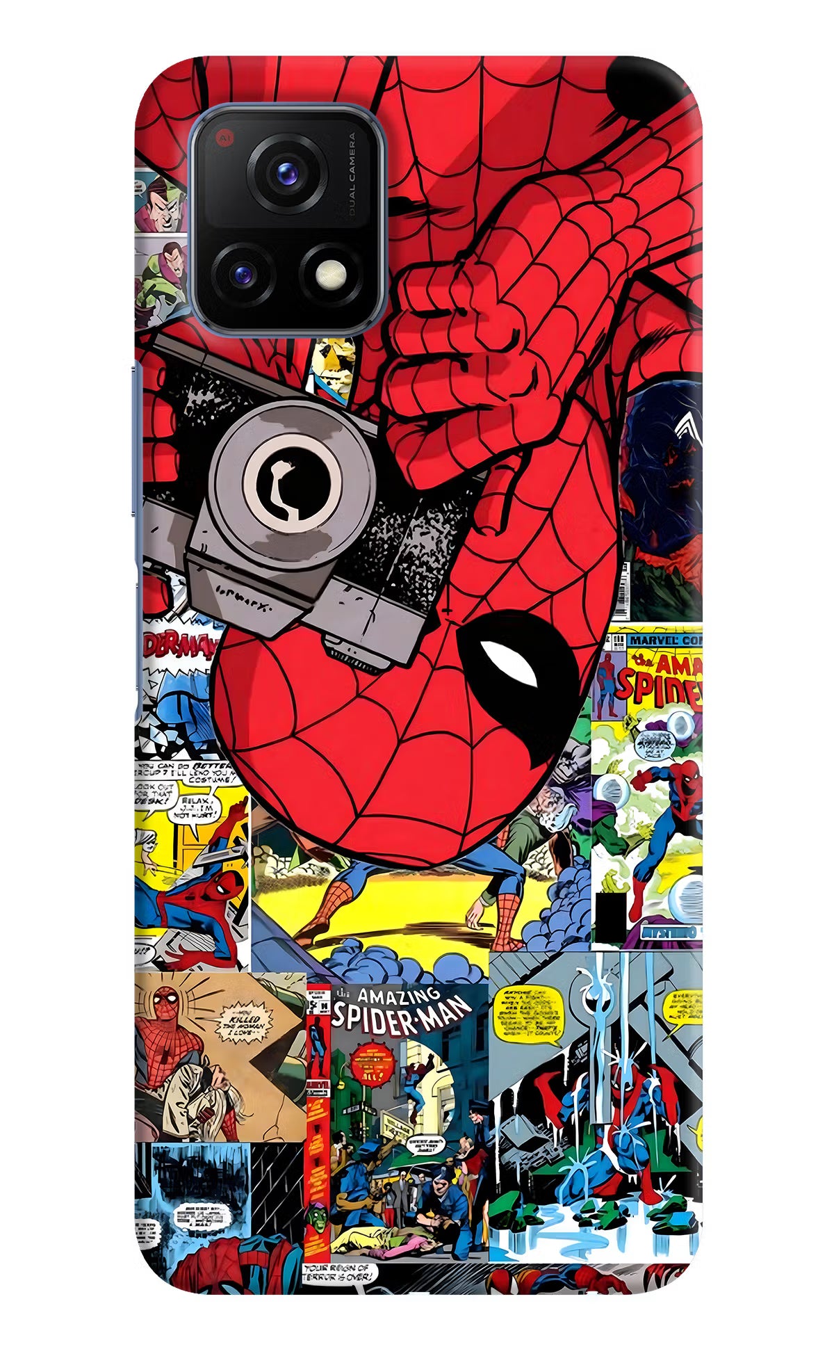 Spider Man Vivo Y72 5G Hard Case Back Cover by Casekaro