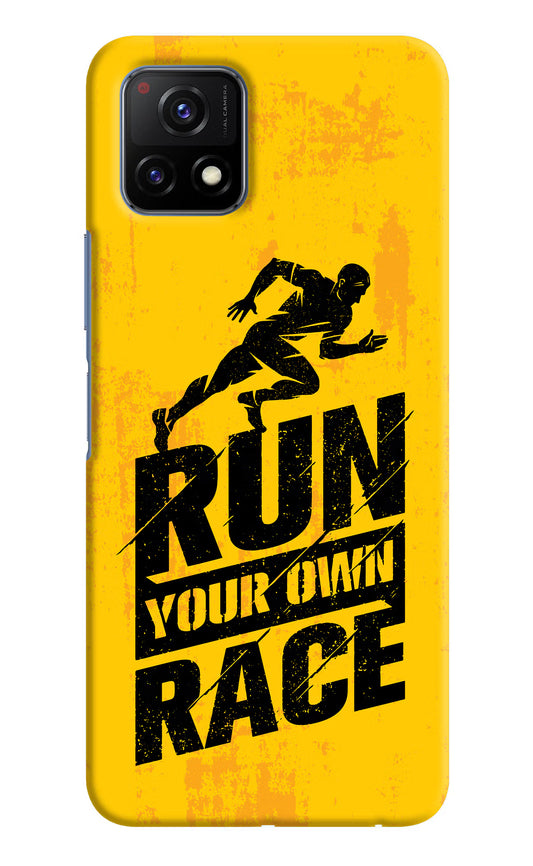 Run Your Own Race Vivo Y72 5G Hard Case Back Cover by Casekaro