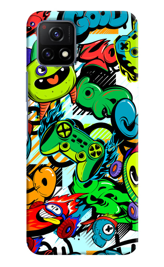 Game Doodle Vivo Y72 5G Hard Case Back Cover by Casekaro