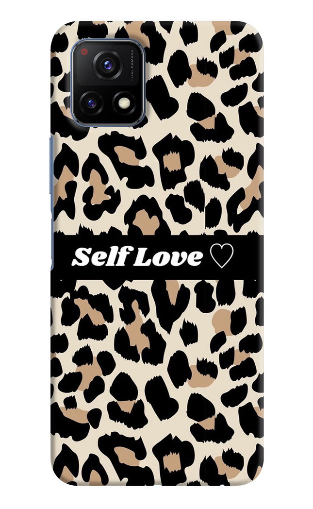 Leopard Print Self Love Vivo Y72 5G Hard Case Back Cover by Casekaro