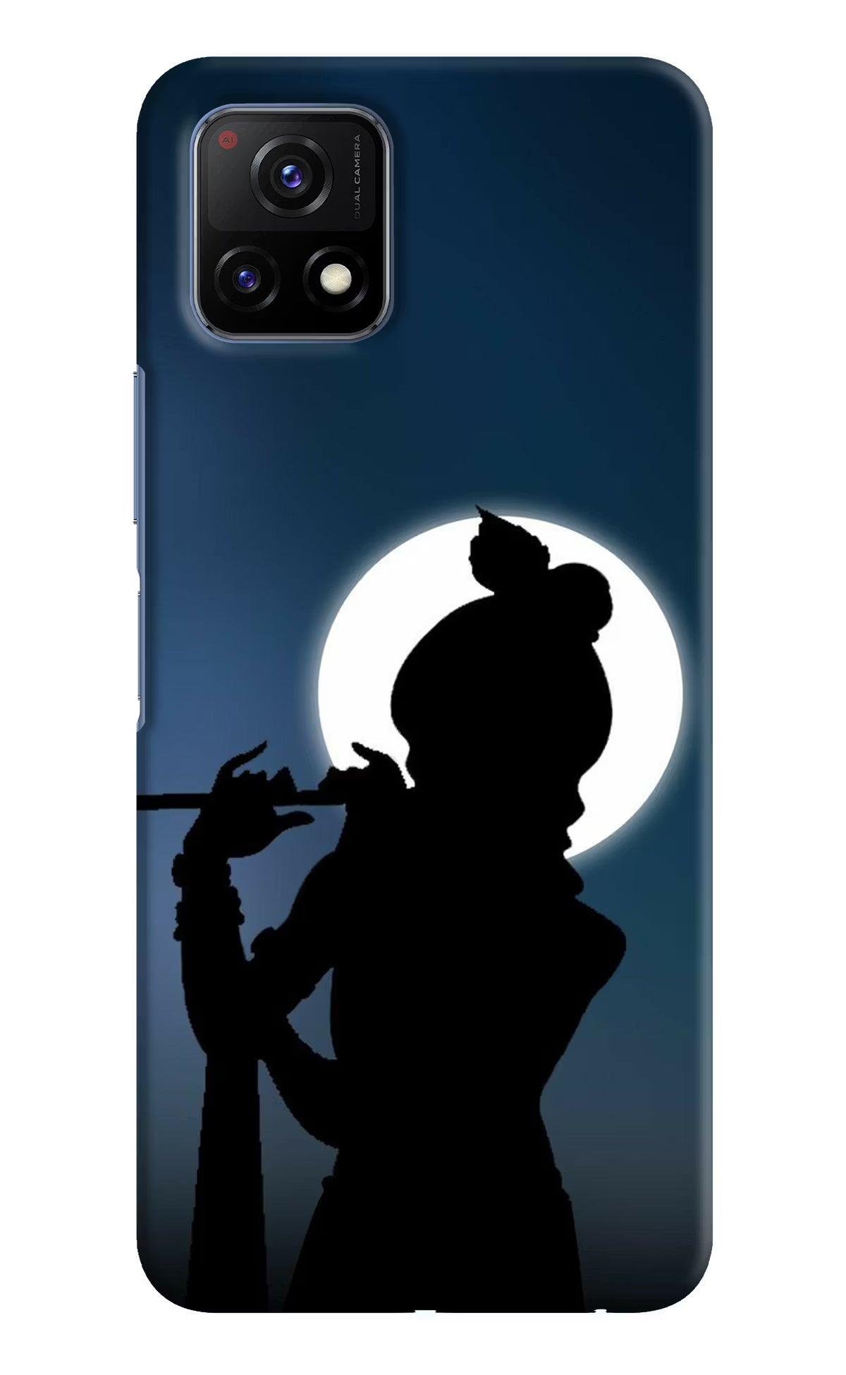 Shri Krishna Silhouette Vivo Y72 5G Hard Case Back Cover by Casekaro