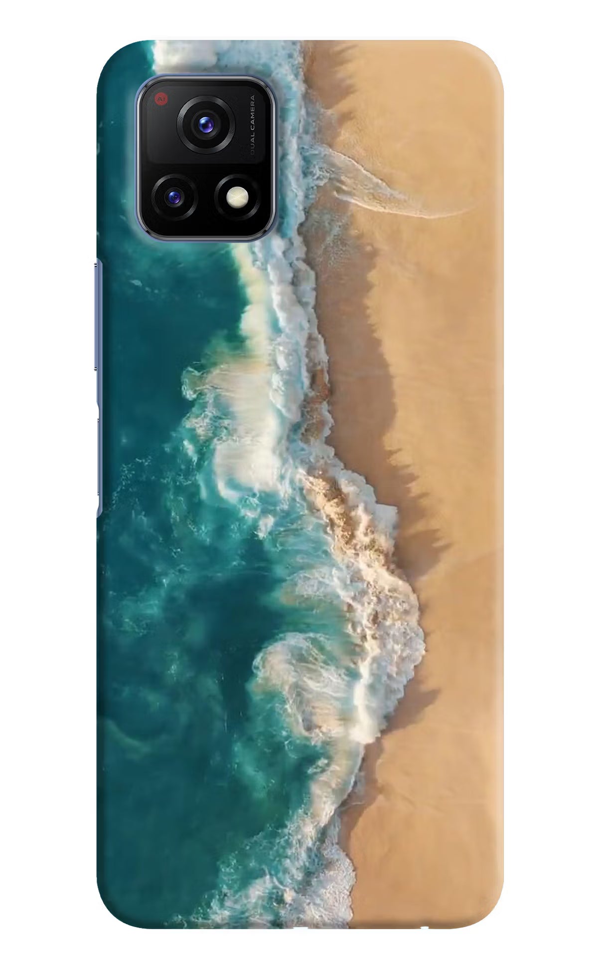 Ocean Beach Vivo Y72 5G Hard Case Back Cover by Casekaro